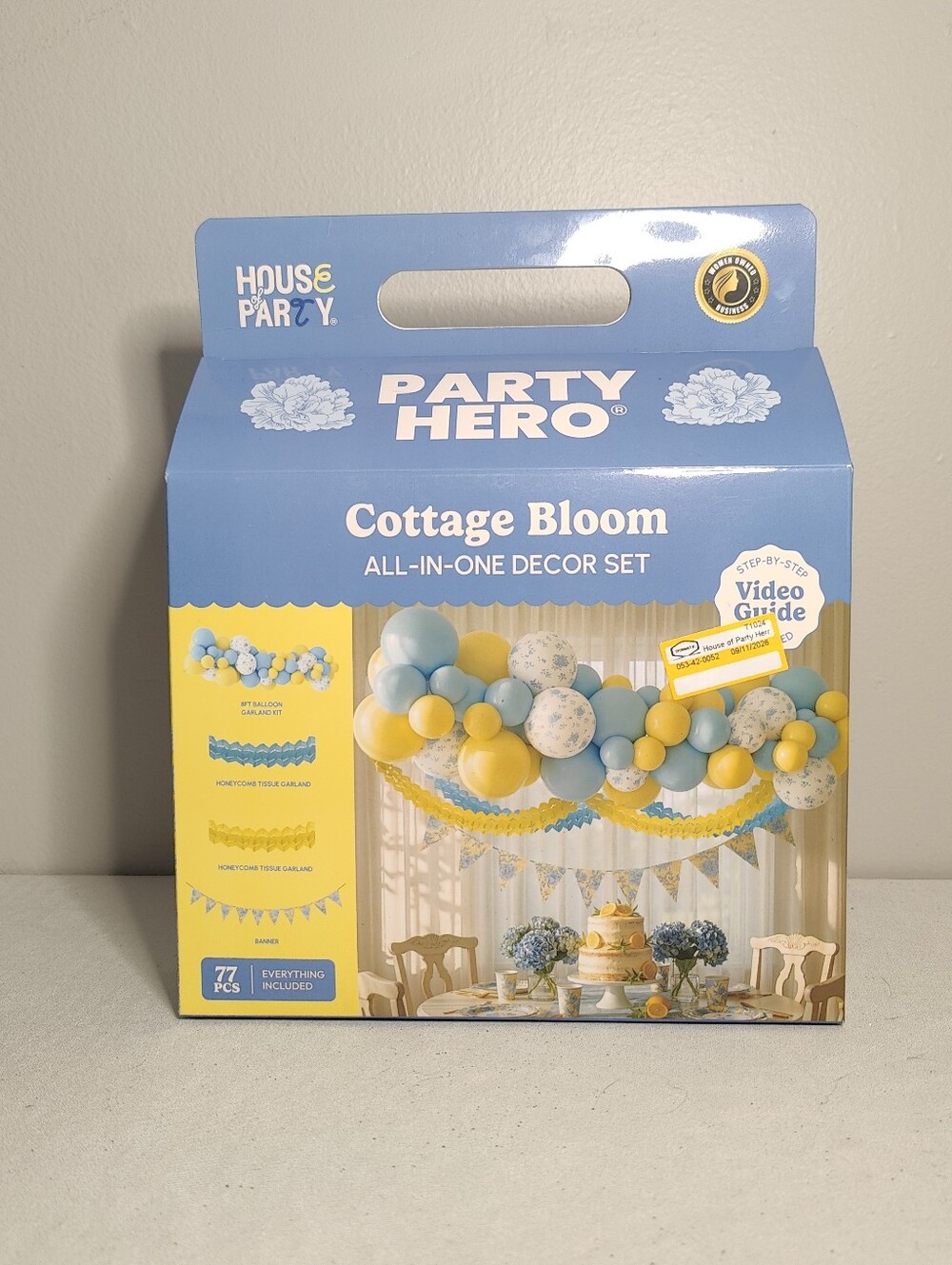 Cottage Bloom All-In-One Decor Set - Blue & Yellow
